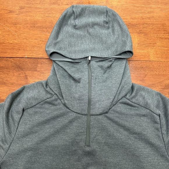 On Cloud Running Technical Hoodie Pullover 1/4 Zip Jacket Men's Medium Gray - Picture 5 of 12